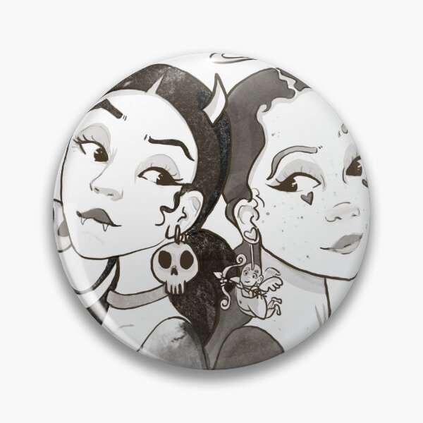 Item preview, Angel and devil twins  designed and sold by Aggiesopo.
