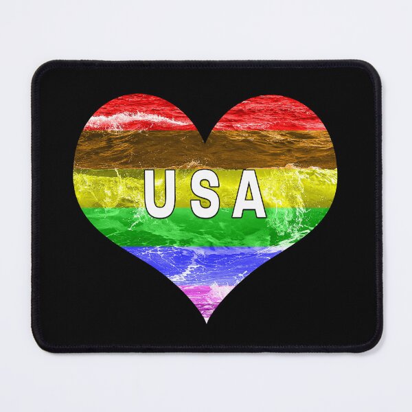 Item preview, USA Gay Pride Heart designed and sold by Magartes.