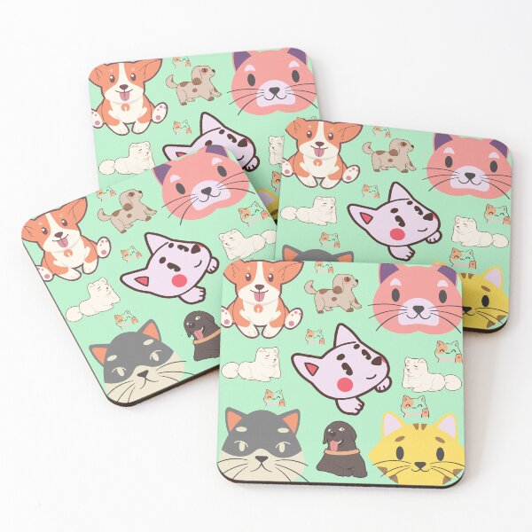 Item preview, Playful Dogs and Cat Pattern designed and sold by designlee.