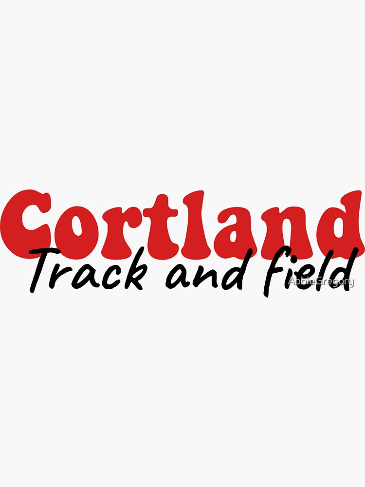 "Cortland track and field" Sticker for Sale by AbbieGregory Redbubble