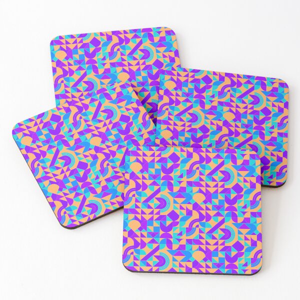 Item preview, geometric colorful patterns conceptual Art - Abstract Neo Geo graphic design designed and sold by Design Repo.