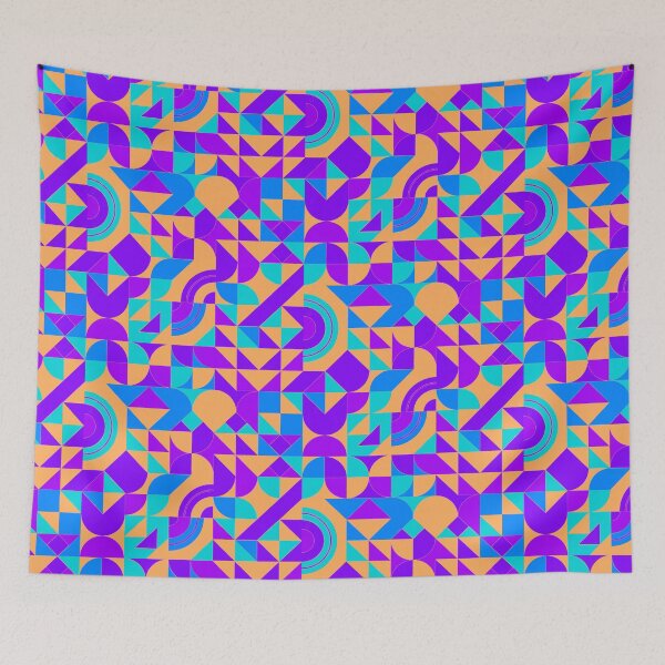 Item preview, geometric colorful patterns conceptual Art - Abstract Neo Geo graphic design designed and sold by Design Repo.
