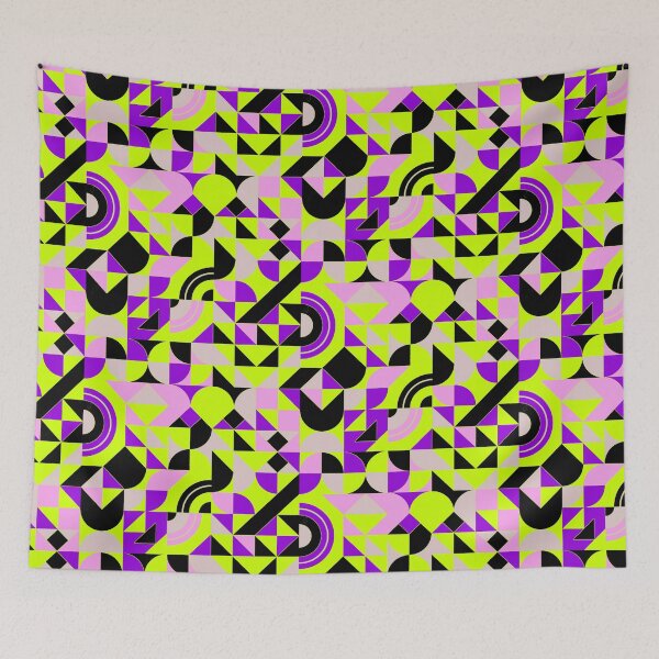 Item preview, geometric colorful patterns conceptual Art - Abstract Neo Geo graphic design designed and sold by Design Repo.