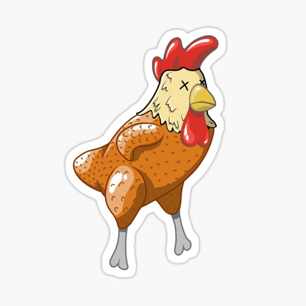 "Dead Roasted Rooster" Sticker for Sale by irkallaart Redbubble