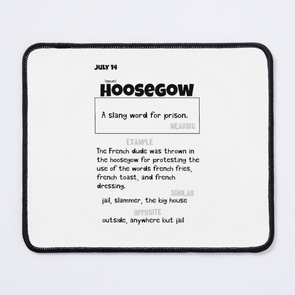 Item preview, July 14 Hoosegow designed and sold by Square Root of Squid.