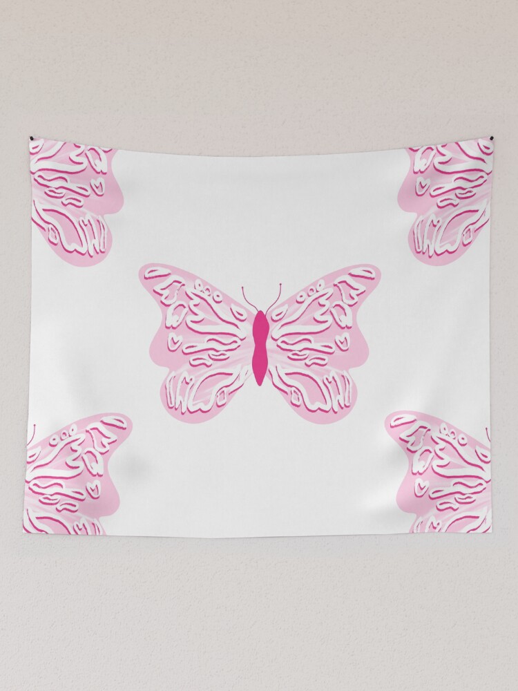 Pink discount butterfly tapestry