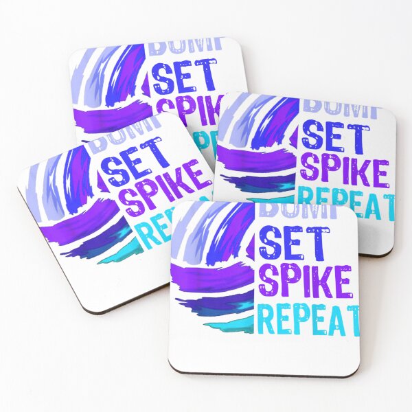 Item preview, Girls Volleyball Bump Set Spike Repeat Blue Purple Teen  designed and sold by feithzarateh.