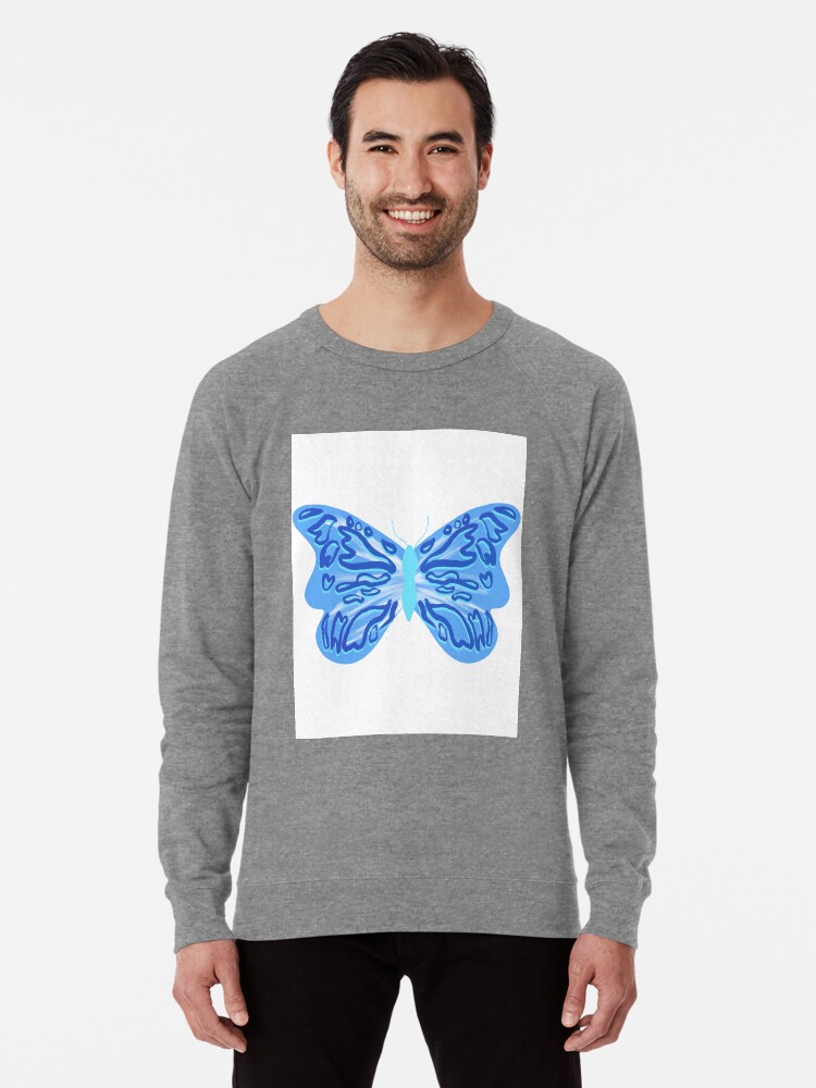 Blue butterfly 2025 sweatshirt