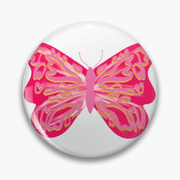 Item preview, Preppy hot pink butterfly designed and sold by mollsdesignss.