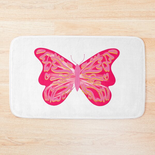 Item preview, Preppy hot pink butterfly designed and sold by mollsdesignss.