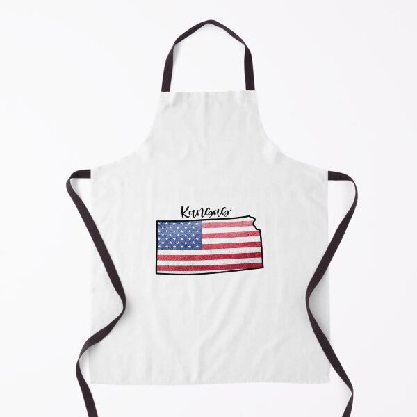 Item preview, Kansas State Outline with Patriotic USA American Flag designed and sold by Gsallicat.