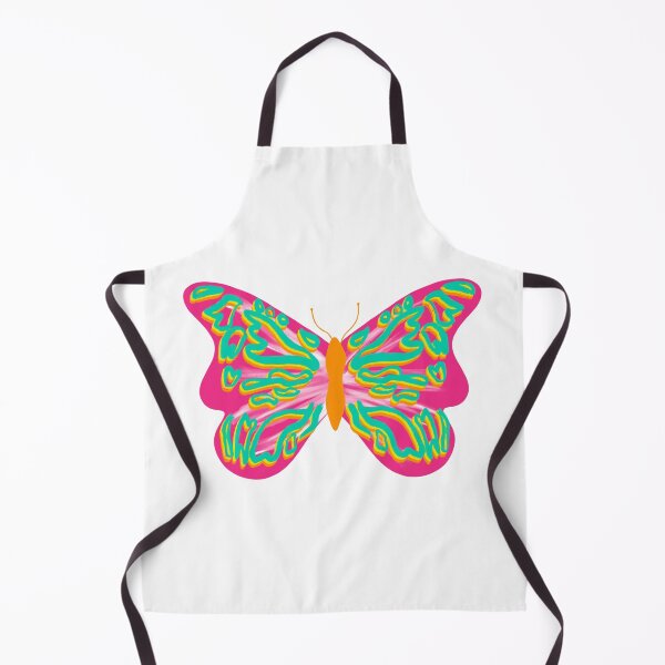 Item preview, Preppy pink, green, and orange vibrant butterfly designed and sold by mollsdesignss.