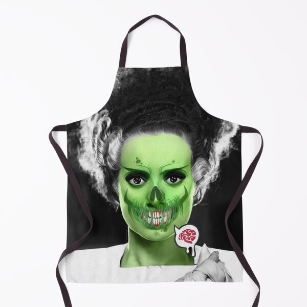 Item preview, Green Bride of Frankenstein Zombie with Brain designed and sold by orionlodubyal.