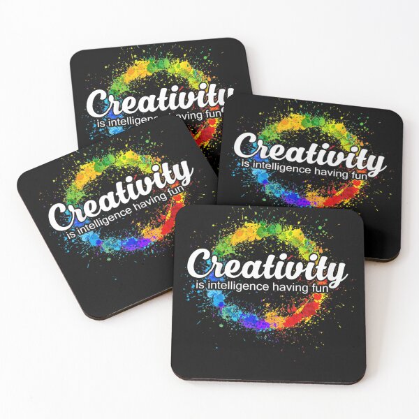 Item preview, Creativity is intelligence having fun colorful art  designed and sold by CadellShop.