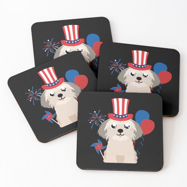 Item preview, Shih Tzu dog, Independence Day, July 4th designed and sold by EstelleStar.