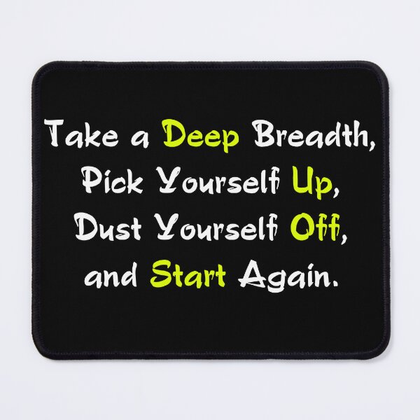 Item preview, Take a Deep Breadth and Start Again Motivational Design / Motivator Colorful designed and sold by Running-Icon.