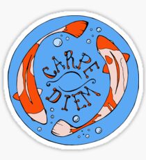 Koi Carpe Diem Sticker
