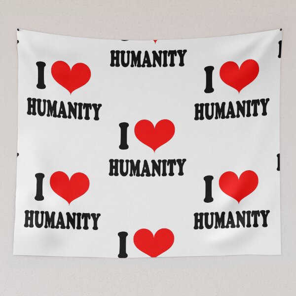 Aperçu de l'œuvre SLOGAN ~ J'AIME L'HUMANITÉ créée et vendue par Orion_art.