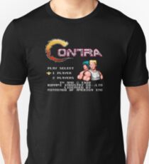 Contra (NES) Title Screen Unisex T-Shirt