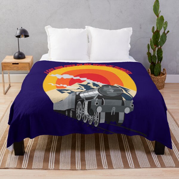 Item preview, "Train of Thought" Mountainside Locomotive Sunrise designed and sold by Write-to-Rebel.