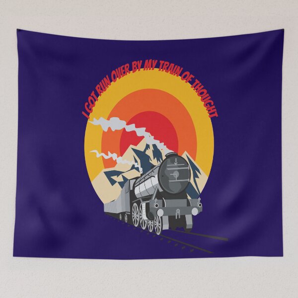 Item preview, "Train of Thought" Mountainside Locomotive Sunrise designed and sold by Write-to-Rebel.
