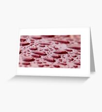Red Bubbly Bubble Bubbles Greeting Card