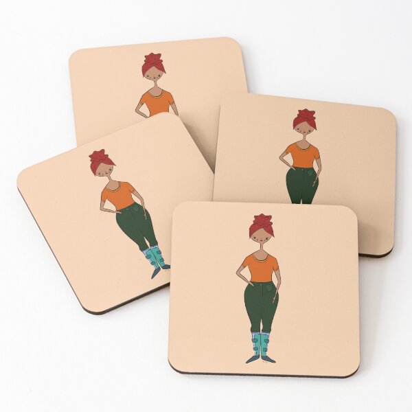 Item preview, Cute Girl With AFO's (orange) designed and sold by misslovelymess.