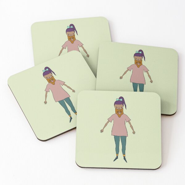 Item preview, Cute Girl With Neck Brace (green) designed and sold by misslovelymess.