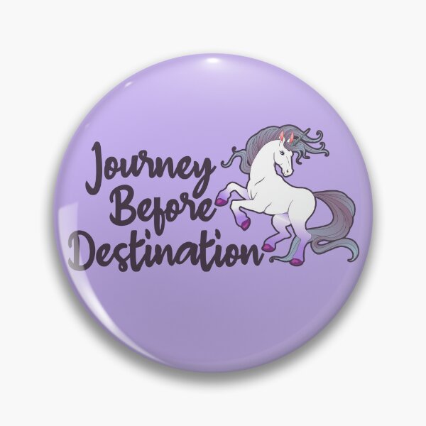 Item preview, Journey Before Destination Unicorn Affirmation Phrase designed and sold by MindfulMeta.