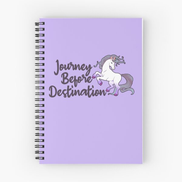 Item preview, Journey Before Destination Unicorn Affirmation Phrase designed and sold by MindfulMeta.