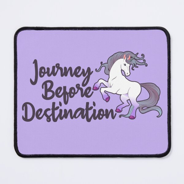 Item preview, Journey Before Destination Unicorn Affirmation Phrase designed and sold by MindfulMeta.