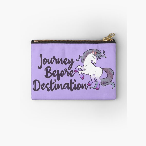 Item preview, Journey Before Destination Unicorn Affirmation Phrase designed and sold by MindfulMeta.