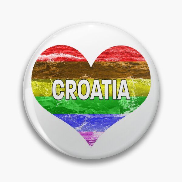 Item preview, Croatia Gay Pride Heart designed and sold by Magartes.