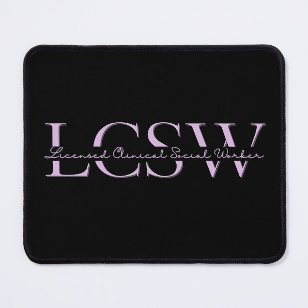 Item preview, LCSW | Black & Pink designed and sold by AdoptKM.