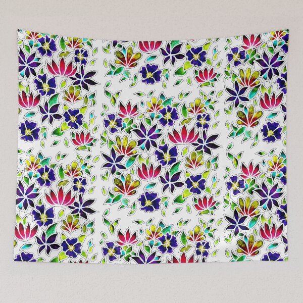 Item preview, Flower Pattern on White Background designed and sold by CarolineLembke.