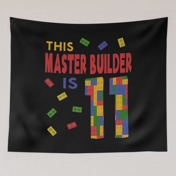 Item preview, Cute Master Builder 11 Years Old Block Building Boys Kids design designed and sold by Merchking1.