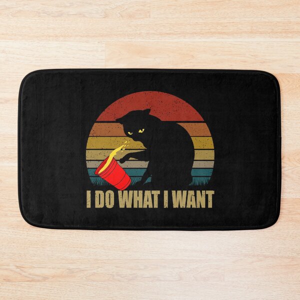 Item preview, I Do What I Want Funny Cat And Coffee designed and sold by JuxNdx.