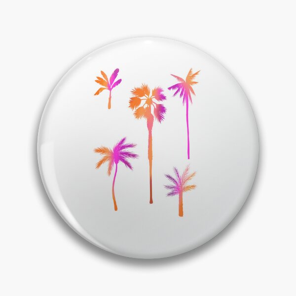 Item preview, Pink and Orange Watercolor Palm Trees designed and sold by Upbeat-Cryptid.