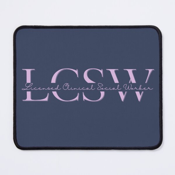 Item preview, LCSW | Blue & Pink designed and sold by AdoptKM.