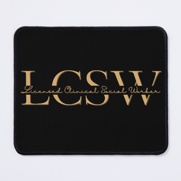 Item preview, LCSW | Gold & Black designed and sold by AdoptKM.