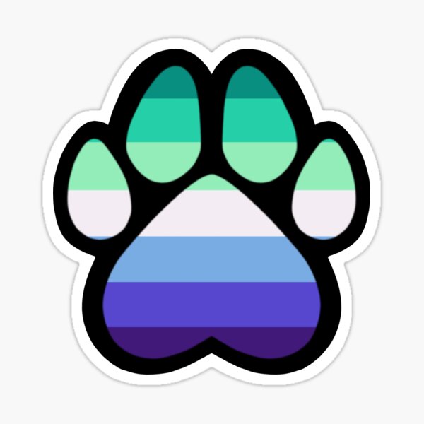 Pride Paws Gay Men Pride Sticker For Sale By Silvadorkable Redbubble