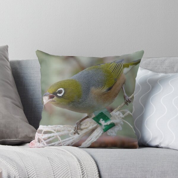 Item preview, Talking with a mouth full! - Silvereye - Wax Eye - New Zealand designed and sold by AndreaEL.