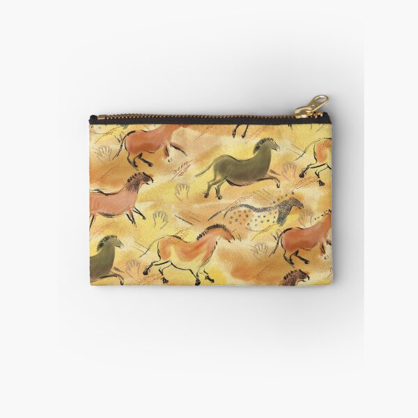 Item preview, Paleolithic Cave Horses in Sienna Brown Yellow and Black designed and sold by vinpauld.