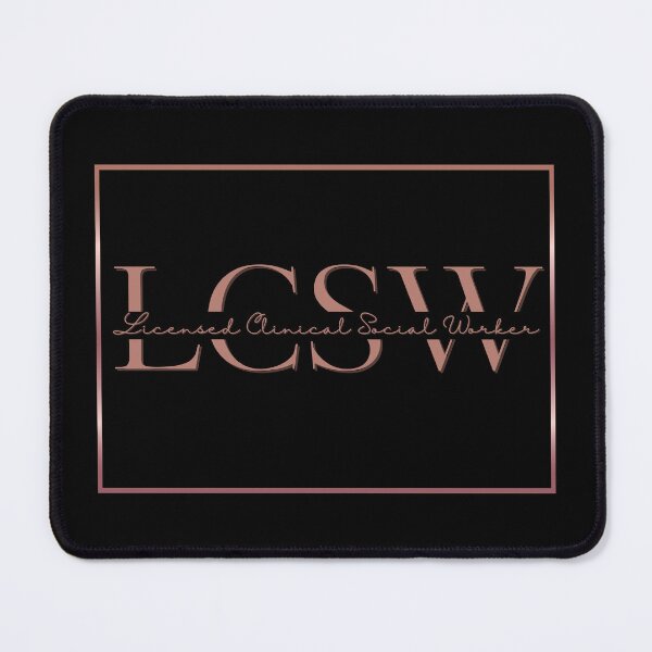 Item preview, LCSW | Rose Gold Border designed and sold by AdoptKM.
