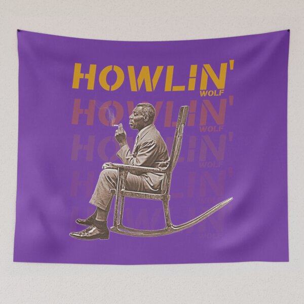 Item preview, Howlin' Wolf Soul Man Rockin' Chair FanArt designed and sold by MatsumotoEden.