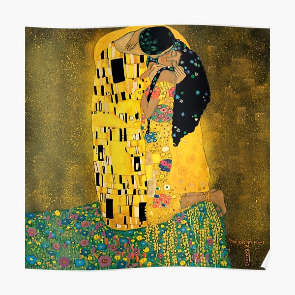 Curly Klimt Poster