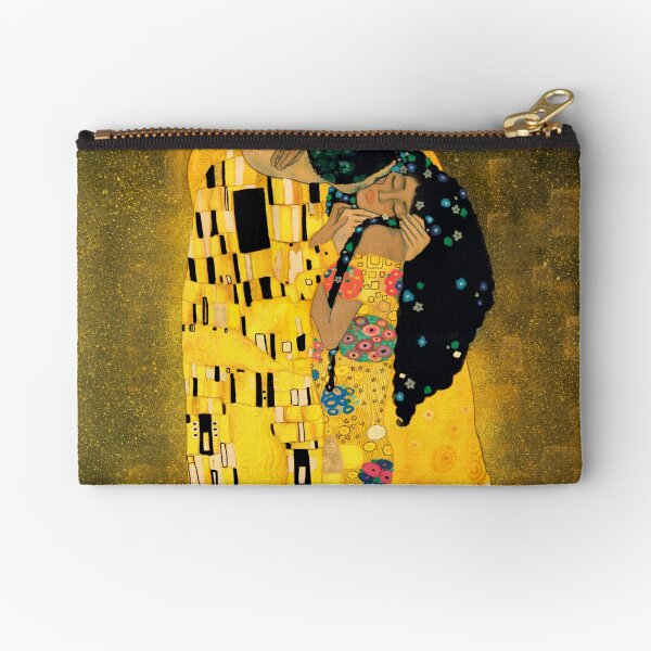 Curly Klimt Zipper Pouch