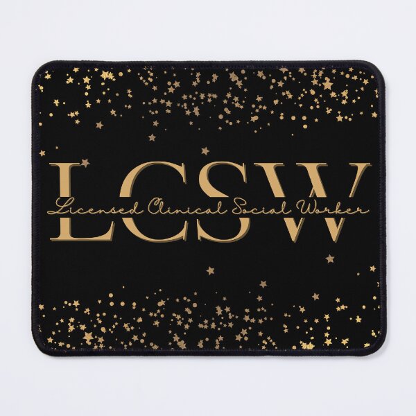 Item preview, LCSW | Gold & Stars designed and sold by AdoptKM.