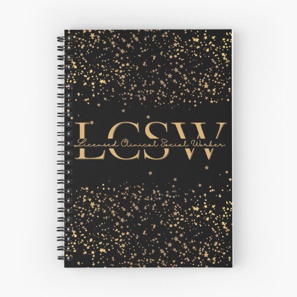 Item preview, LCSW | Gold & Stars designed and sold by AdoptKM.