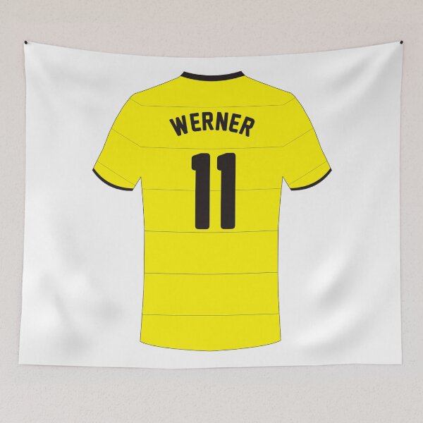 Item preview, Timo Werner Jersey Stickers designed and sold by Piqu89.